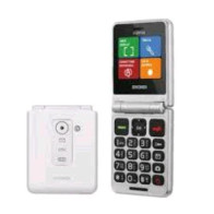BRONDI FLIPPER DUAL SIM 2.4" CLAMSHELL FLIP ATTIVO 3 PULSANTI ACCESSO RAPIDO 9 MEMORIE PER CHIAMATE RAPIDE USB-C ITALIA WHITE ME
