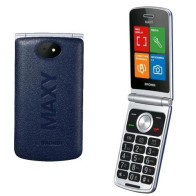 BRONDI MAXY DUAL SIM 2.8" CLAMSHELL FLIP ATTIVO TASTI RETROILLUMINATI MEMORIE DIRETTE DA 2 A 9 CHIAMATA RAPIDA ITALIA DARK BLUE