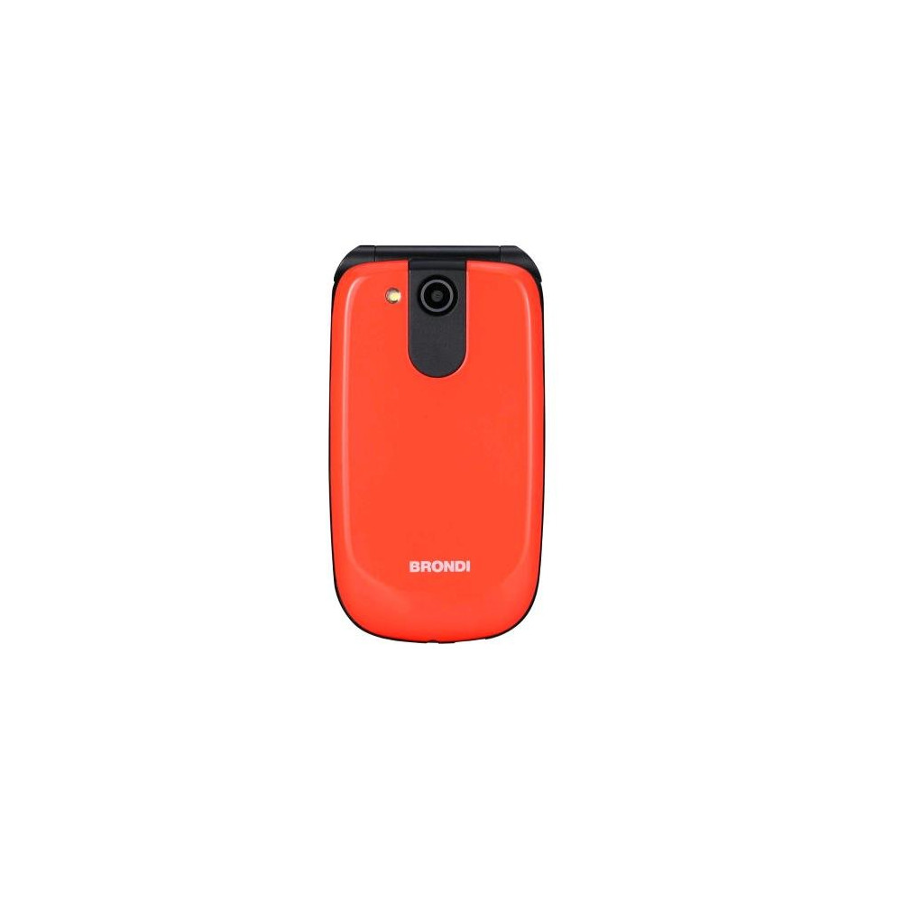 BRONDI RAPTOR DUAL SIM 2.8" CLAMSHELL FLIP ATTIVO AMPIO DISPLAY 3 PULSANTI ACCESSO RAPIDO USB-C ITALIA ORANGE METAL