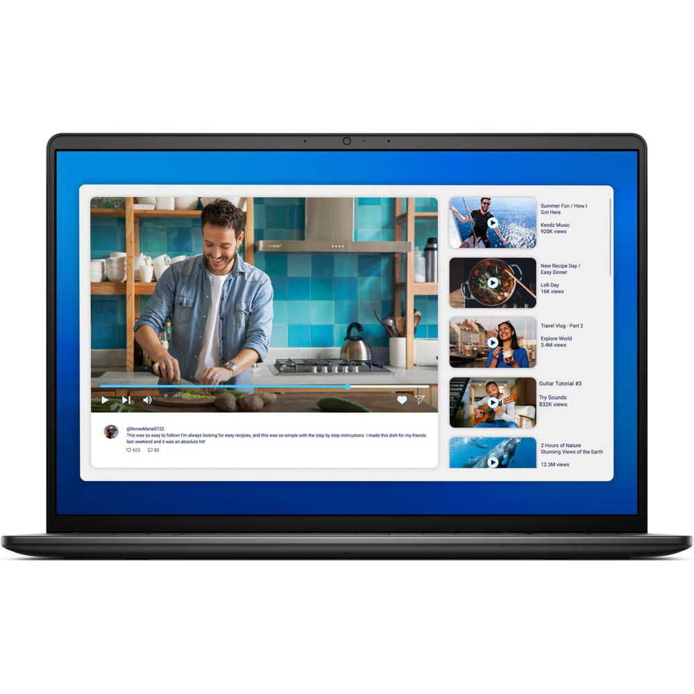 DELL 16 DC16250 16" WUXGA INTEL CORE ULTRA 7 150U RAM 16GB-SSD 512GB NVMe-INTEL GRAPHICS-WI-FI 6-WIN 11 PROF (YV961)