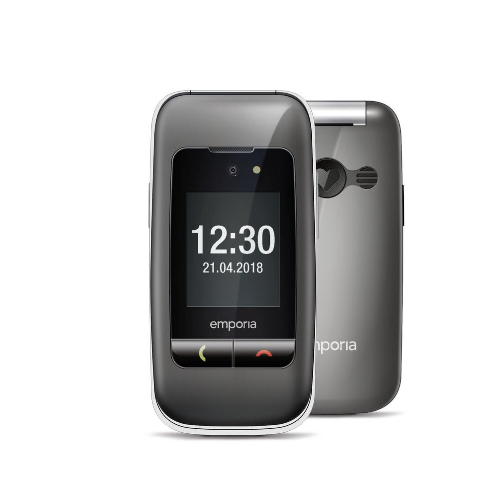 EMPORIA ONE V200 2.8" EASY PHONE CLAMSHELL BASETTA DI RICARICA 2G SPACE GREY