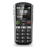 EMPORIA SIMPLICITY V27 LTE 2" EASY PHONE CHIAMATA D'EMERGENZA 3 TASTI SELEZIONE RAPIDA TASTI EXTRA LARE 4G LTE NERO ARGENTO