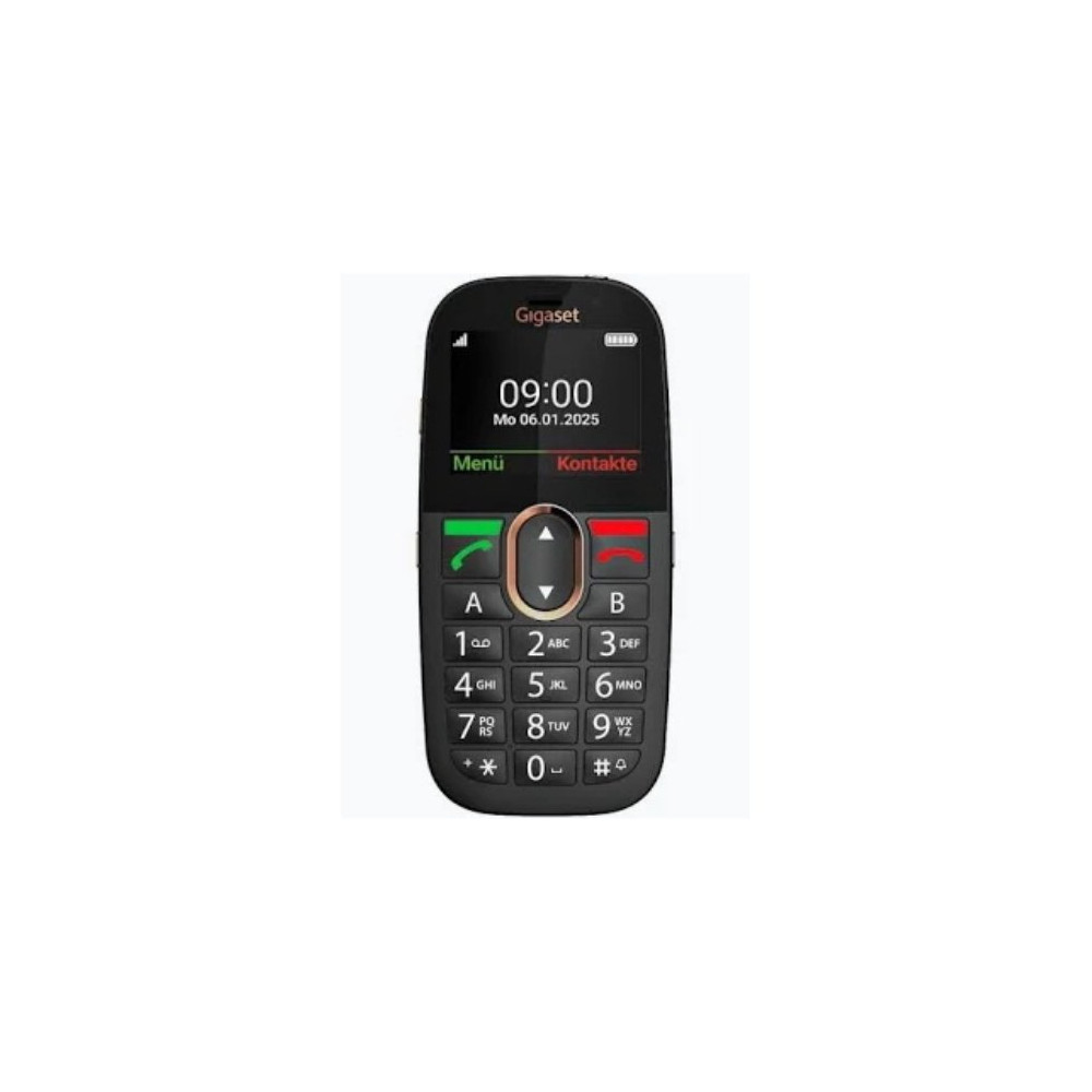 GIGASET GL695 4G 2.31" EASY PHONE TASTI GRANDI TASTO SOS AUDIO POTENZIATO COMPATIBILE CON APPARECCHI ACUSTICI 4G ITALIA NERO