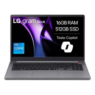 LG GRAM BOOK 15UB50T-G Copilot + PC 15.6" i5-1334U RAM 16GB-SSD 512GB NVMe-IRIS Xe GRAPHICS-WIN 11 PROFESSIONAL