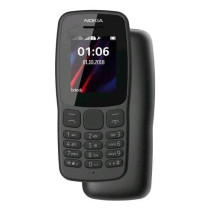 NOKIA 106 DUAL SIM 1.8" A COLORI BAR PHONE TASTIERA RADIO FM TORCIA JACK 3.2mm PORTA MICRO-USB NERO