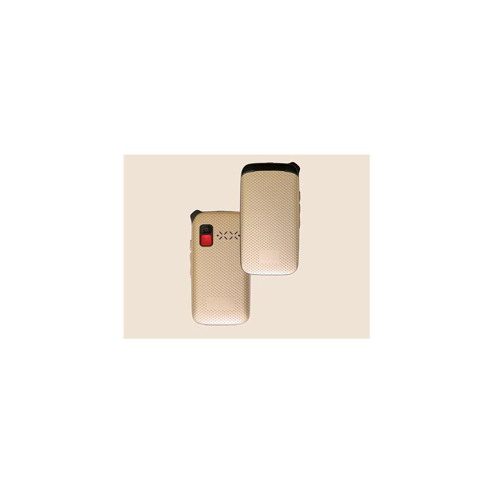 ONDA F10 LINO DUAL SIM SENIOR PHONE CLAMSHELL 2.4" TASTI GRANDI VIVAVOCE TASTO SOS RADIO FM ITALIA CHAMPAGNE