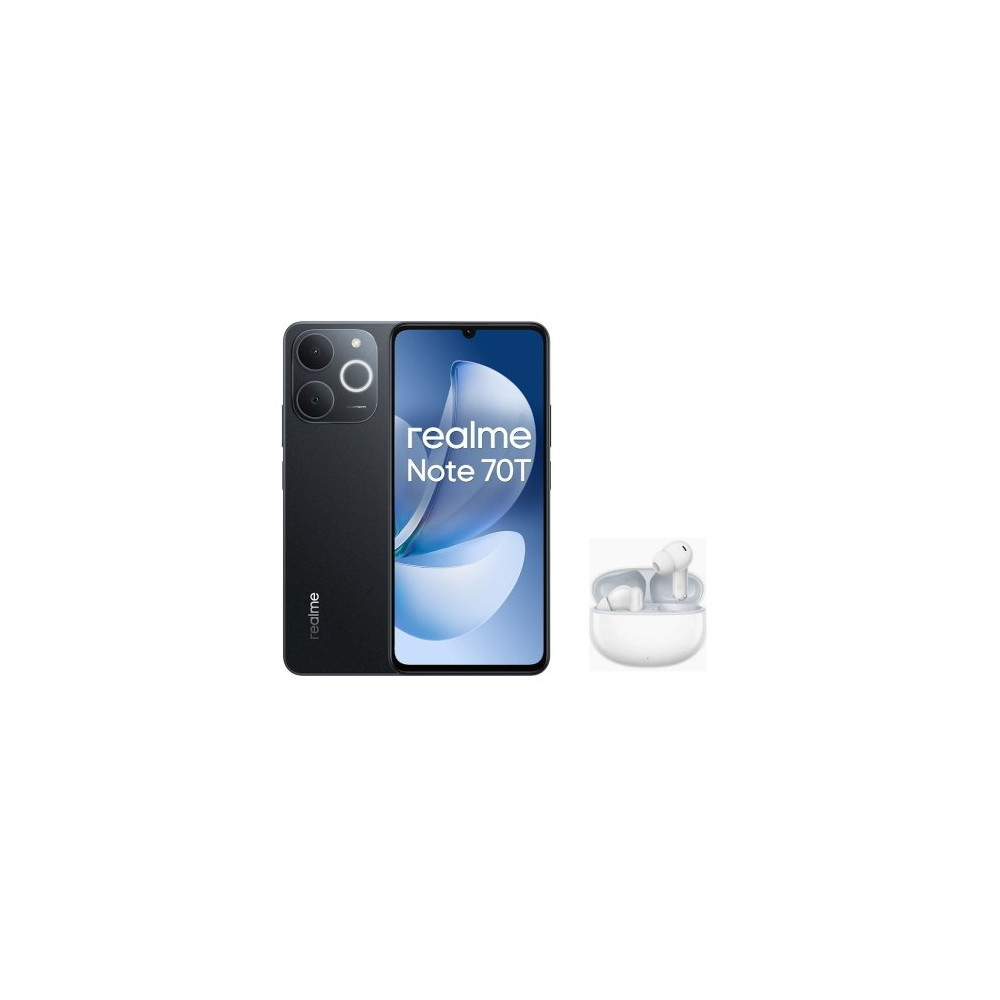 REALME NOTE 70T SPECIAL EDITION DUAL SIM 6.74" OCTA CORE 128GB RAM 4GB 4G LTE ITALIA OBSIDIAN BLACK + REALME TECHLIFE BUDS