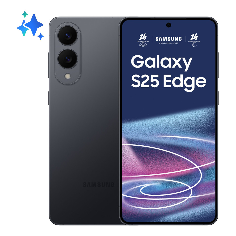 SAMSUNG S937 GALAXY S25 EDGE 5G DUAL SIM 6.7" OCTA CORE 512GB RAM 12GB ITALIA TITANIUM JETBLACK