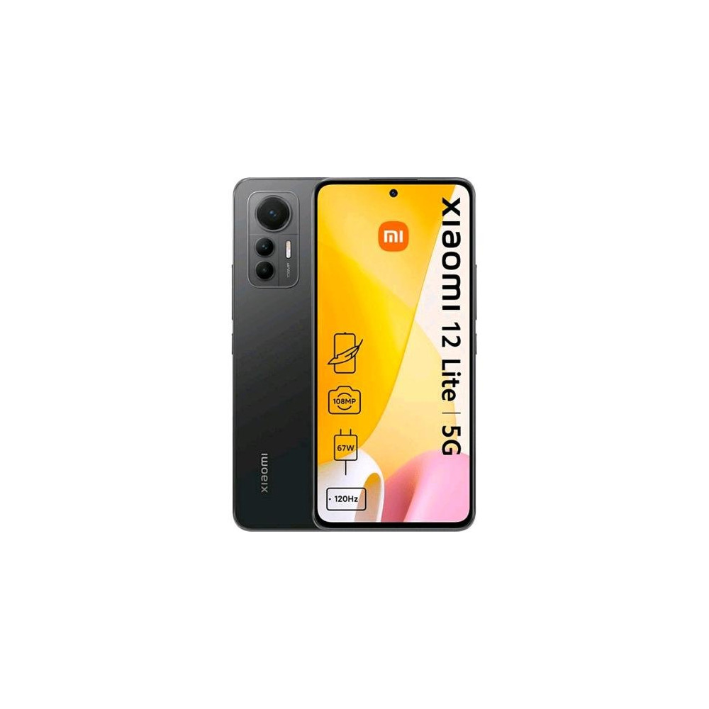 XIAOMI 12 LITE 5G DUAL SIM 6.55" OCTA CORE 256GB RAM 8GB 5G EUROPA BLACK