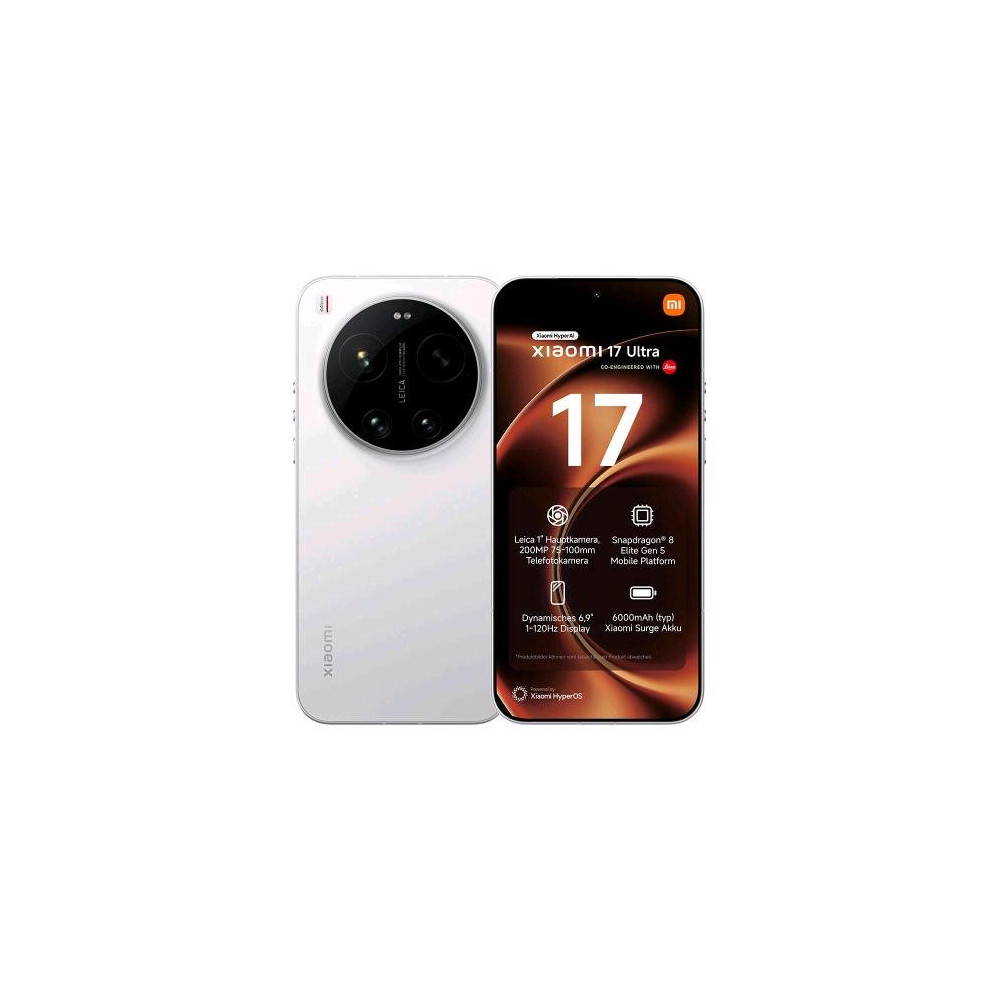 XIAOMI 17 ULTRA 5G DUAL SIM 6.9" OCTA CORE 512GB RAM 16GB 5G EUROPA WHITE