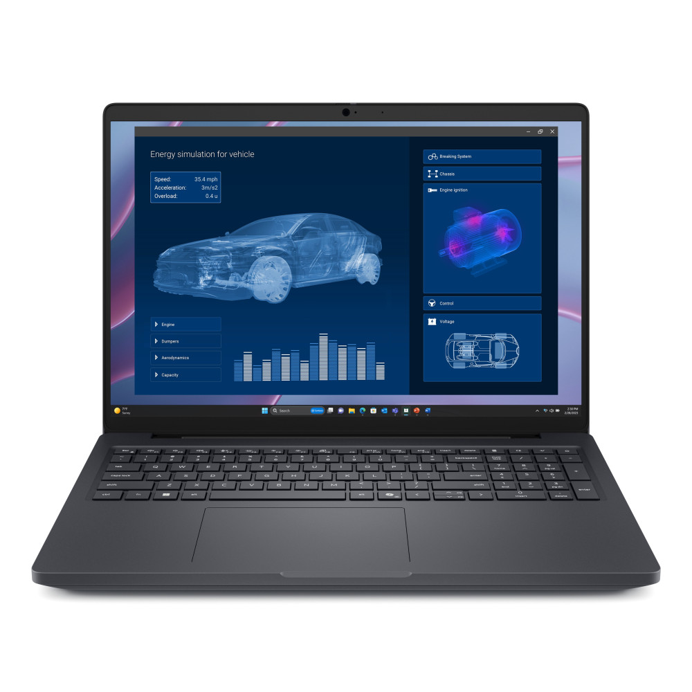 DELL PRO MAX 16 MC16255 Copilot+ PC AI WORKSTATION MOBILE 16" WUXGA AMD RYZEN AI 7 PRO 450 RAM 32GB-SSD 1TB NVMe-NVIDIA RTX PRO 