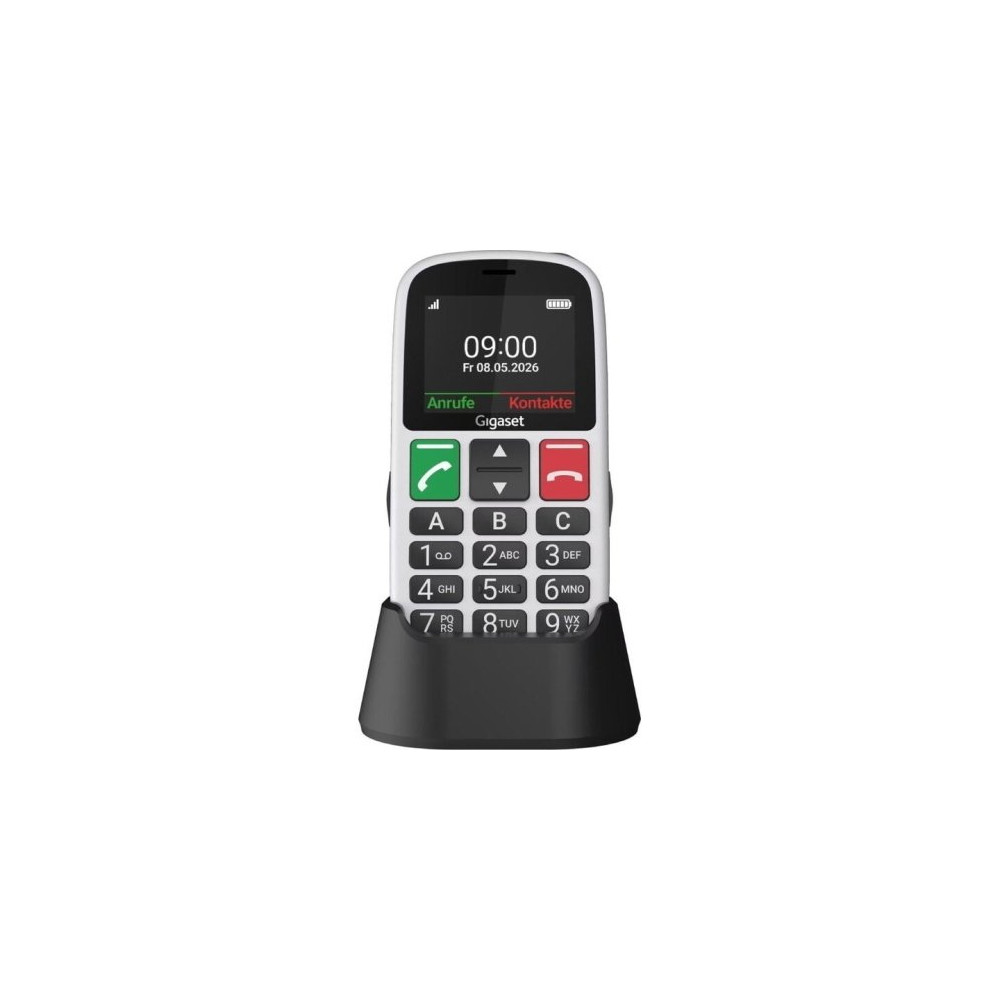 GIGASET GL30 4G 2.2" SENIOR PHONE TASTO SOS 3 TASTI CHIAMATA RAPIDA COMPATIBILE CON APPARECCHI ACUSTICI 4G BIANCO